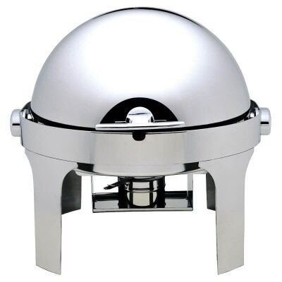 Chafing dish with roll top lid 180° round. Model: CD6504 - Forcar