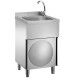 Inox handwash on cabinet and knee control. LC50MM - Forcar Multiservice