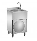 Inox handwash on cabinet and knee control. LC50MM