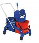 Forcar cleaning trolley with wringer 2 25-liter buckets CA1604