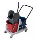 Forcar cleaning trolley with wringer 2 17-liter buckets CA1604E