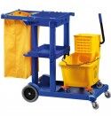 Forcar cleaning cart with wringer 1 bucket CA1606E