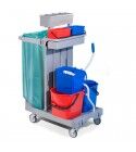 Forcar cleaning trolley with wringer 2 buckets 15lt CA1615