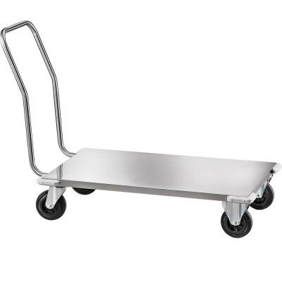 Heavy duty stainless steel transport trolley, removable. - Forcar