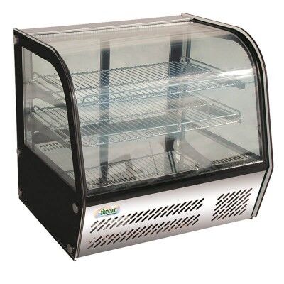 Espositore refrigerato da banco a 4 lati a vetro e luce led. Modello: VPR100