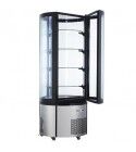 Round ventilated refrigerated display case with led lighting. Model: ARC400RC