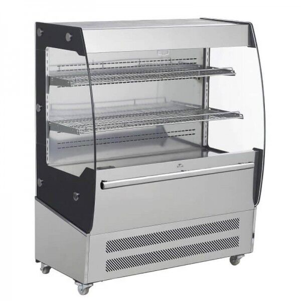 RTS200C ventilated refrigerated wall display, steel and glass structure. - Forcar Refrigerated