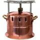 Copper gas flambé stove with stainless steel grill. AV4561 - Forcar Multiservice
