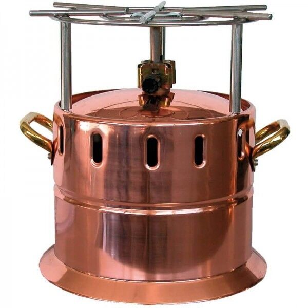 Copper gas flambé stove with stainless steel grill. AV4561 - Forcar Multiservice