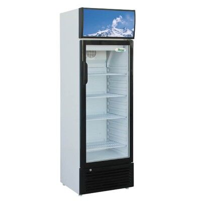 Static refrigerated drinks cabinet with glass door. Model: SNACK251SC - Forcar