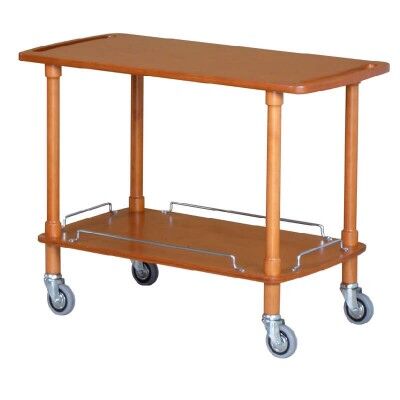 Wooden service trolley 110 x 55 cm. Choice of colour and number of shelves. CLP - CLC - Forcar
