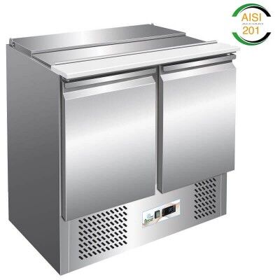 Saladette for stainless steel salads with static refrigeration GS900 - Forcar