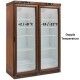 Forcar KL2794 static refrigerated double-temperature wine cellar wooden frame - Forcar Refrigerated
