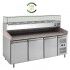 Banco pizza refrigerato Forcar PZ3600TN38-FC 3 porte con portaingredienti