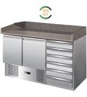 Forcar refrigerated pizza counter S903PZCAS-FC 2 doors and drawer unit