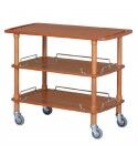Wooden service cart 110x40 cm. with 3 shelves. CLP2003L40