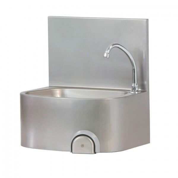 Wall-mounted hand basin with knee control - Forcar Multiservice