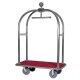 Luggage trolley with carpeted top and coat rack. PV2001 - Forcar Multiservice
