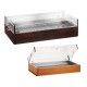 Wood and plexiglass icebox display for wooden and steel carts. - Forcar Multiservice