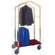 Steel luggage trolley with coat rack - Forcar Multiservice