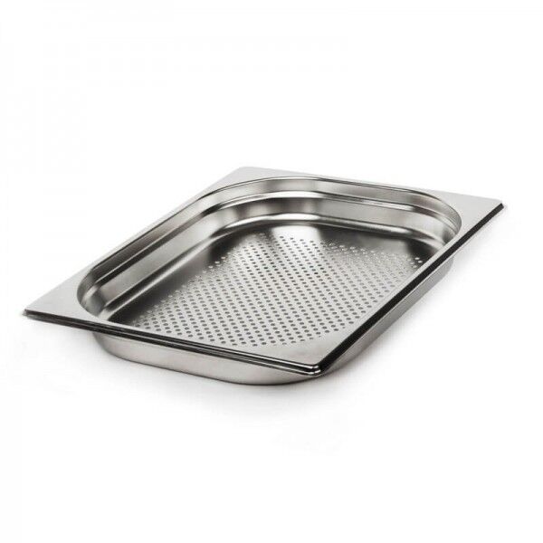 GN1/2 stainless steel perforated bottom bowls. - Forcar Multiservice