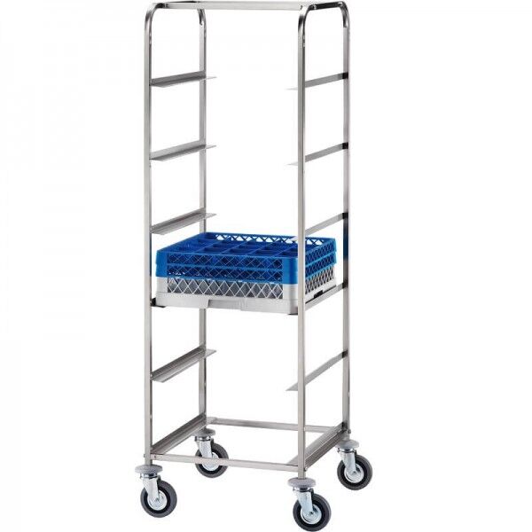 Stainless steel dishwasher rack cart.CP1442 - Forcar Multiservice