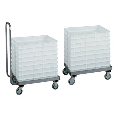 Stainless steel trolley for dough cassettes 60x40 - Forcar