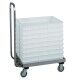 Stainless steel dough cassette trolley 60x40 - Forcar Multiservice