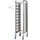 Tray trolley with stainless steel frame for 10 Gastronorm GN 1/1. CA1450 - Forcar Multiservice