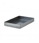 Bottle tray with stainless steel frame.  A500