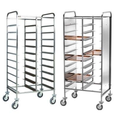 Steel tray trolley for 20 Gastronorm trays. CA1460 - Forcar