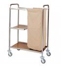 Forcar laundry cart 3 shelves and bag CA1501