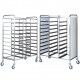 Stainless steel tray trolley for 30 Gastronorm trays. CA1470 - Forcar Multiservice