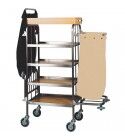 Forcar cleaning and laundry cart 4 shelves CA740