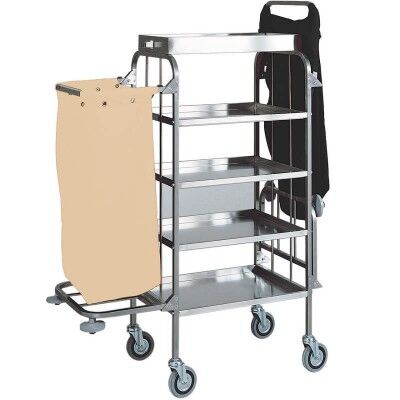 Forcar cleaning and laundry cart 4 shelves CA1525