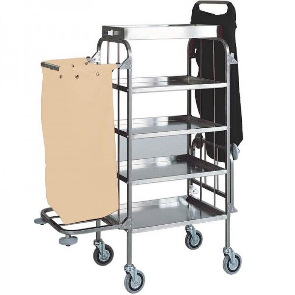 Forcar cleaning and laundry cart 4 shelves CA1525 - Forcar Multiservice