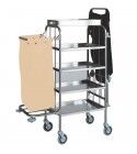 Forcar cleaning and laundry cart 4 shelves CA1525