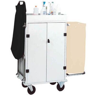 Multipurpose laundry trolley, cupboard with 3 shelves, 2 luggage racks. Model: CA1530 - Forcar