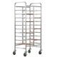 Reinforced stainless steel tray trolley for 20 Gastronorm trays. CA1461R - Forcar Multiservice