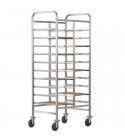 Reinforced stainless steel tray trolley for 20 Gastronorm trays. CA1461R