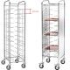 Stainless steel universal tray trolley 10 trays. CA 1455 - Forcar Multiservice
