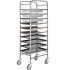 Trolley for gastronorm trays, pans and bowls, 10 shelves. CA1650