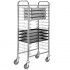 Large trolley for gastronorm trays and bowls with 15 shelves. CA1656
