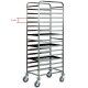 Stainless steel rack trolley with 14 trays 60x04. Model: CA1482 - Forcar Multiservice