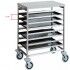 Stainless steel rack trolley for 16 60x40 baking trays. CA1493