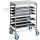 Carrello portateglie in acciaio inox da 8 teglie 60x40. CA1483 - Forcar Multiservice