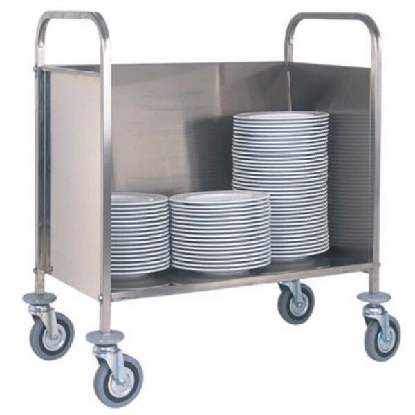 Inox plate trolley for about 200 plates. Forcar CP1441 - Forcar Multiservice