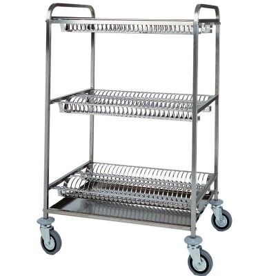 Dish draining trolley with three shelves. CA1399 - Forcar