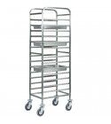 Stainless steel rack trolley for 14 GN 1/1 Gastronorm.  CA1479