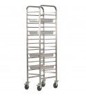 Stainless steel rack trolley for 14 GN 1/1 Gastronorm.  CA1489R